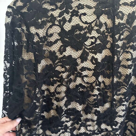 Kiyonna Women''s Plus 3X Black Lace Dress - Picture 5 of 9